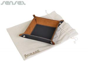 ノベルティ スエードレザーレットデスクホルダー