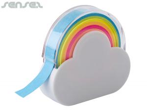 ノベルティ Rainbow Memo Tape Dispensers