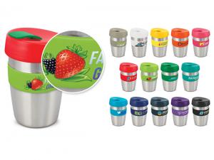 ノベルティ Escarのステンレス製の二重壁のコーヒーカップ（350ml）