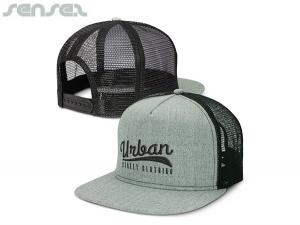 バンプフラットピークメッシュキャップ