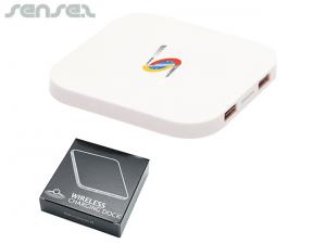 ノベルティ ワイヤレス電話の充電器に電源を入れる