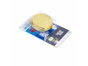 Promotional 名刺のチョコレートコインx 4