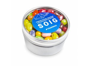 Promotional ジェリーベリージェリービーンラウンドクリア缶（150g）