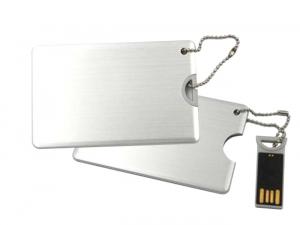 スリックメタル名刺チェーンUSB（4GB）