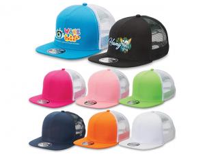 スナップコントラストメッシュトラッカーキャップ