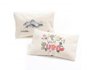 フルカラーコットンキャンバスペンシルケース