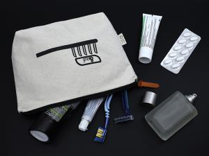 ノベルティ 漂白されていない綿のトイレタリーバッグ（Med）