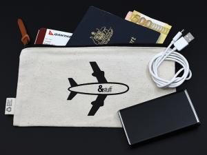 無漂白のコットンテックバッグ（大）