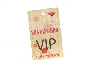 ノベルティ 長方形のエコ竹タグ