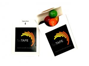 Enviro段ボール箱とスキトルズ（25g）