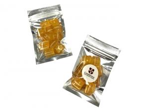 ノベルティ ユーカリハンバーグロリーズ入りシルバージップロックバッグ（50g）