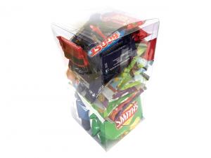 ノベルティ ポリ塩化ビニールボックス（大）でロリーいっぱいケアパッケージ