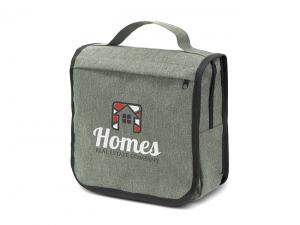 Two-Tone Heather Style Toiletry Bags