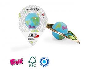 ノベルティ Fruit Jelly Gum Globes (18g)