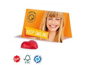 Promotion Cards With Ritter Sport Minis Or Chocolate Hearts (5g)