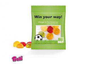 ノベルティ Soccer Ball Shapped Jelly Gum Mini Bags (10g)