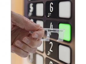 ノベルティ 透明なアクリル製タッチレスキータグ-オーストラリア製