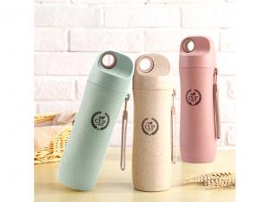 ノベルティ エコ麦わらウォーターボトル（420ml）