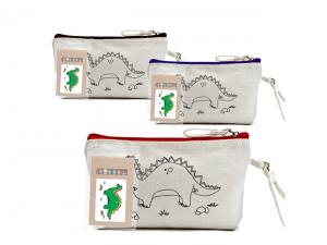 ノベルティ 綿のキャンバスの着色の化粧品袋（10oz）