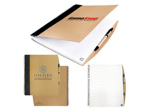 Promotional ペンが付いている頑丈なボール紙のノート