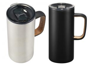 ノベルティ コルクハンドル付き銅製真空マグカップ（470ml）