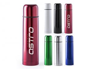 ノベルティ 光沢のあるステンレス製フラスコ（500ml）