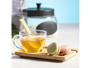 竹サービングボードとガラスマグセット（180ml）