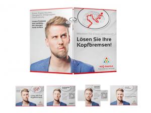 ノベルティ マジックループ折りたたみカード（A6）