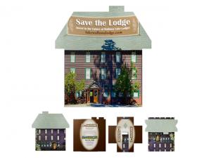 ノベルティ マジックループ折りたたみカード（ハウス86 x 90mm）