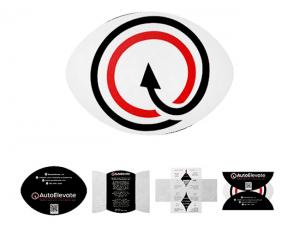 ノベルティ マジックループ折りたたみカード（楕円形）