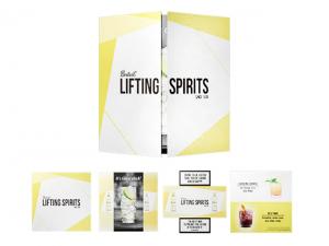 ノベルティ マジックループ折りたたみカード（スクエア90x90mm）