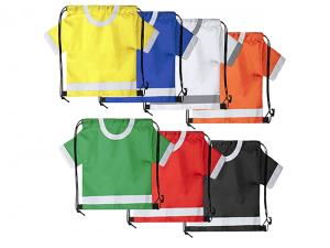 ノベルティ Team Shirt Shaped Drawstring Backpacks (Kids)