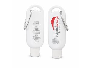 Promotional SPF50+ Carabiner Sunscreens (50ml)