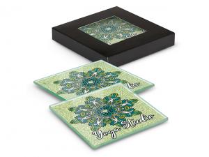 Full Colour Glass Coaster Sets (Set Of 2)
