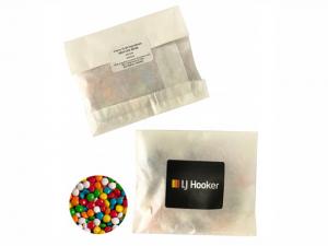 ノベルティ Eco Kraft Paper Bags Filled With Chewy Fruit (50g)