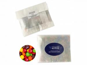 Eco Kraft Paper Bags Filled With Skittles (50g)