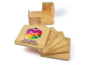 ノベルティ Matador Bamboo Coasters Sets (6Pcs)