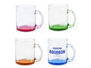 ノベルティ Colourful Glass Mugs (350ml)