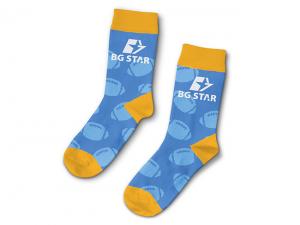 ノベルティ Jacquard Knitted Crew Socks