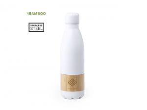 ノベルティ Stainless Steel Bottles With Bamboo Band (750ml)