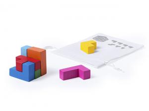 ノベルティ Colourful Wooden Skill Game In Printed Bags