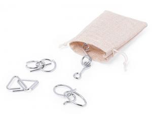 ノベルティ Stainless Steel Skill Game Sets (4Pcs)