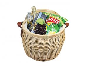 ノベルティ Trekk&trade; Wicker Cooler Baskets (Round)