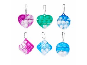 Promotional Silicone Pop It Keyrings