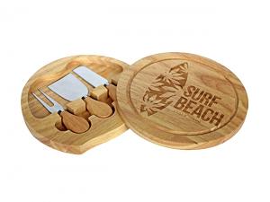 ノベルティ Rubber Wood Cheese Board Sets
