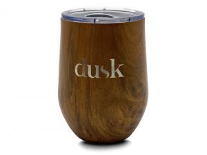 ノベルティ Double Walled Cups With Wooden Finish (350ml)