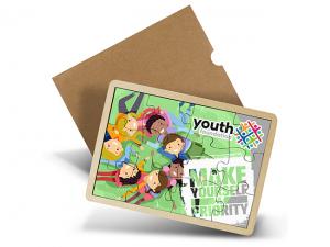 ノベルティ パイン木製ジグソーパズル（12個）