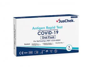 ノベルティ JusChek Covid-19 ORAL Antigen Rapid Tests