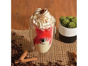 ノベルティ オプションの竹蓋付きホウケイ酸ガラスカップ（450ml）