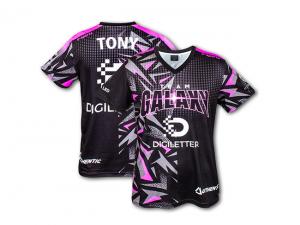 ノベルティ フルカラーメンズスポーツVネックTシャツ（180gsm）